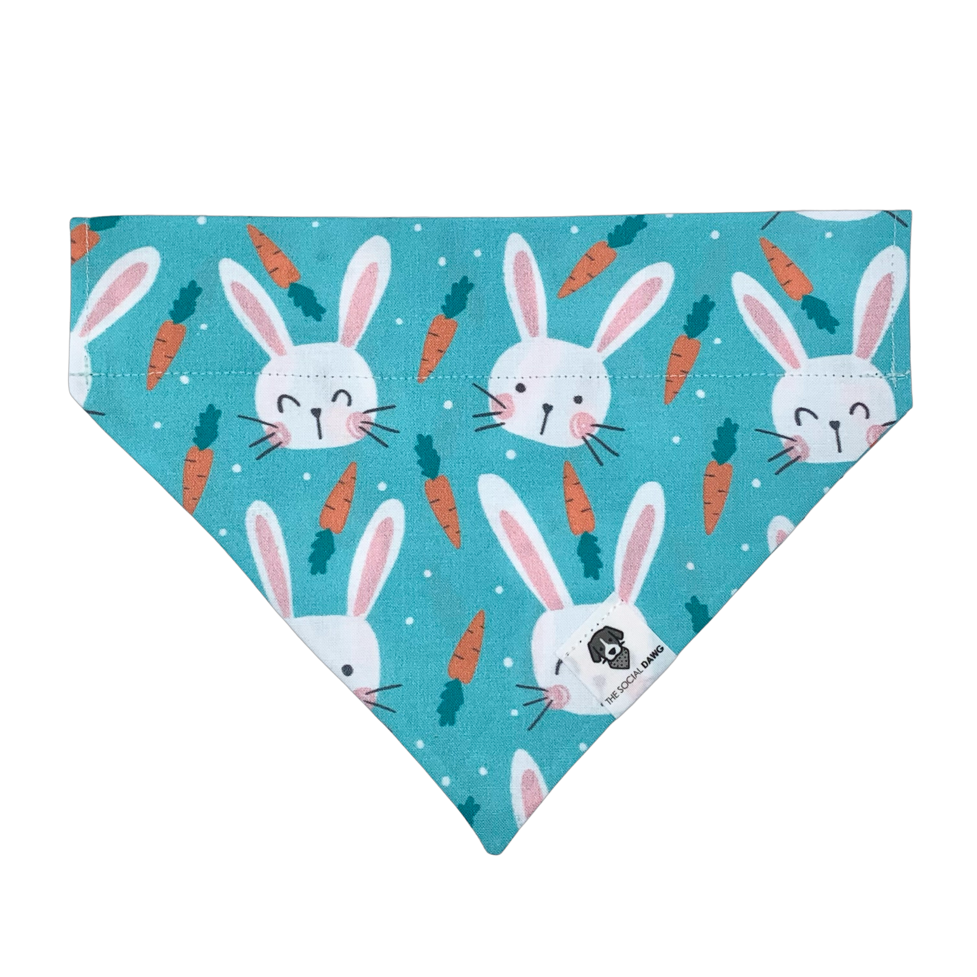 Easter Bunny With Pets Name Bandana