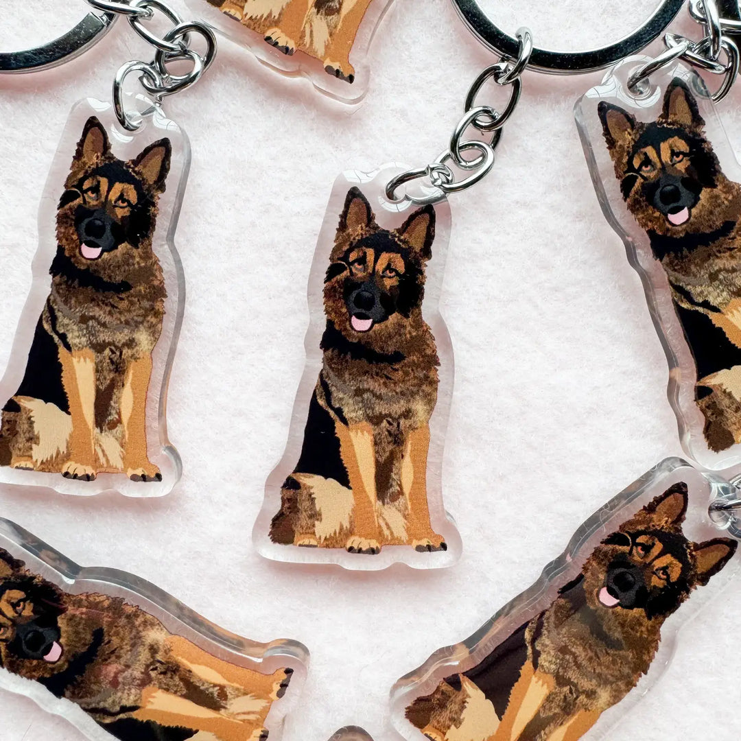 German Shepherd (Sable) Keychain