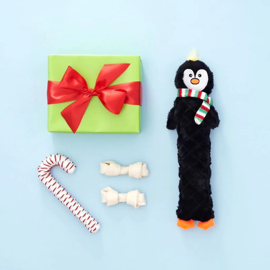 Holiday Jigglerz Penguin Dog Toy