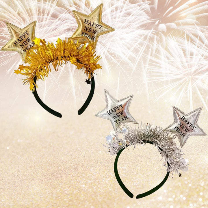 Happy New Year Gold Bopper Headband