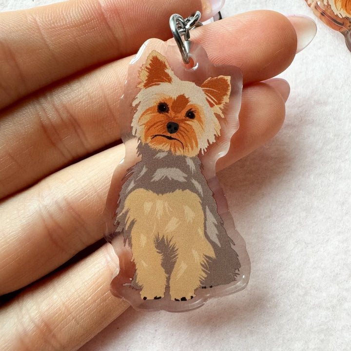 Yorkshire Terrier (Blue & Tan Yorkie) Keychain