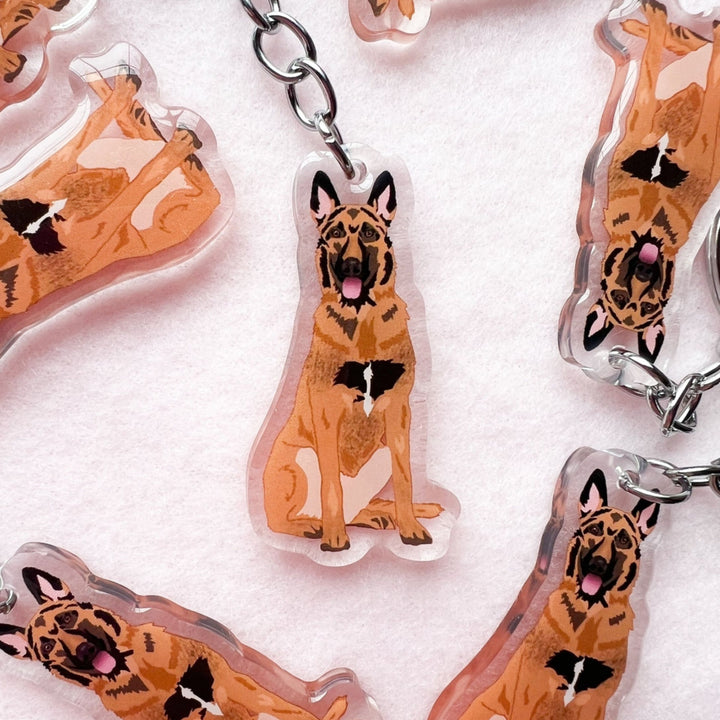 Belgian Malinois Keychain