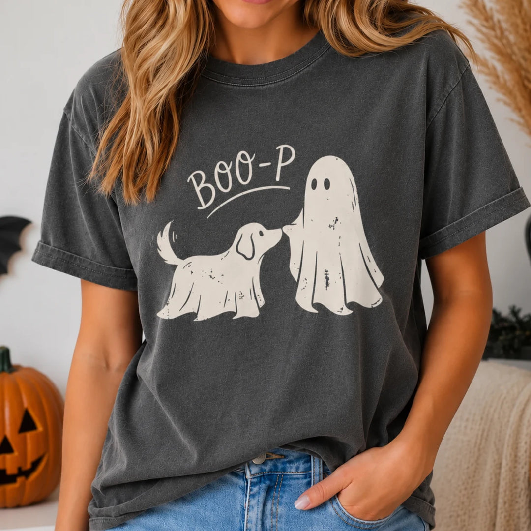 Boo-P Halloween Dog Ghost T-Shirt