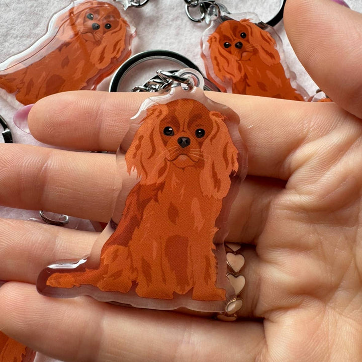Cavalier King Charles Spaniel (Ruby) Keychain