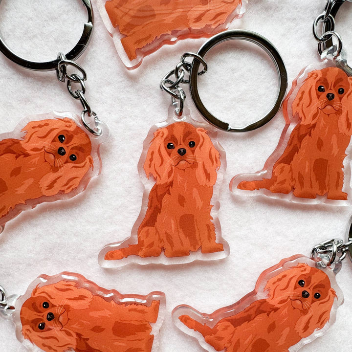 Cavalier King Charles Spaniel (Ruby) Keychain