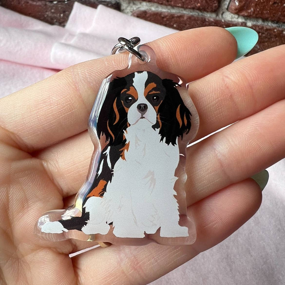 Cavalier King Charles Spaniel (Tri-Color) Keychain