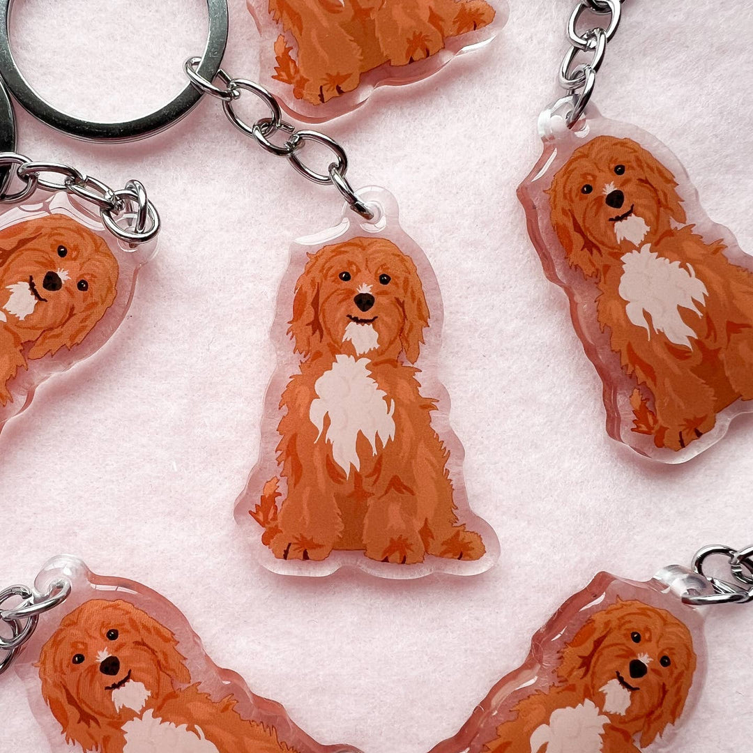 Cavapoo Keychain