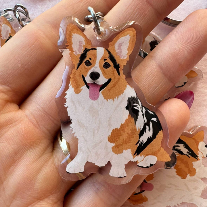Corgi (Merle) Keychain