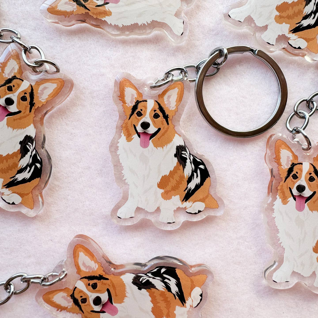Corgi (Merle) Keychain