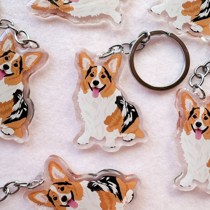 Corgi (Merle) Keychain