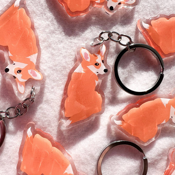 Corgi (Red) Keychain