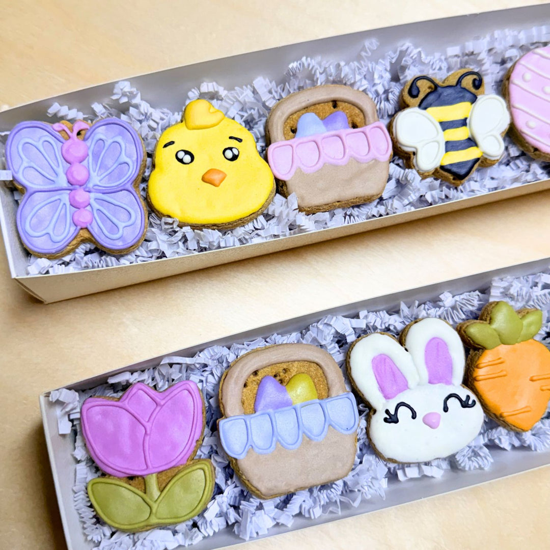 Easter Biscuit Dog Treat Box - 7 count