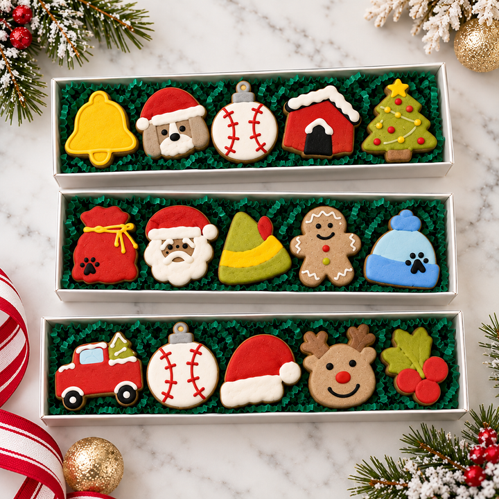 Bite Size Holiday Dog Treat Box - 5 count