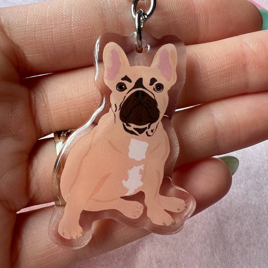 Frenchie (Fawn) Keychain