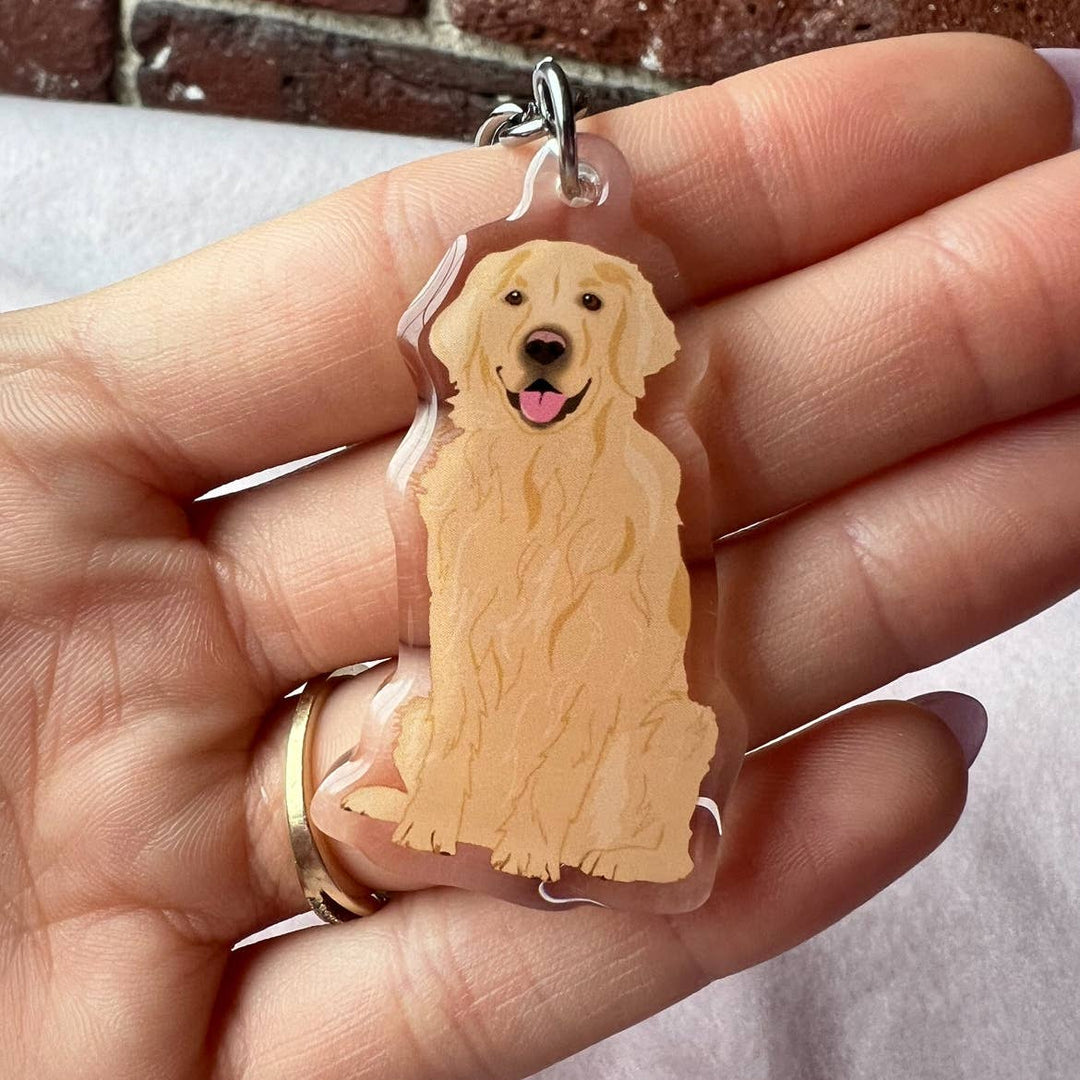 Golden Retriever Keychain