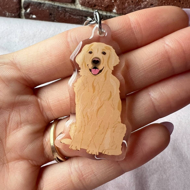 Golden Retriever Keychain