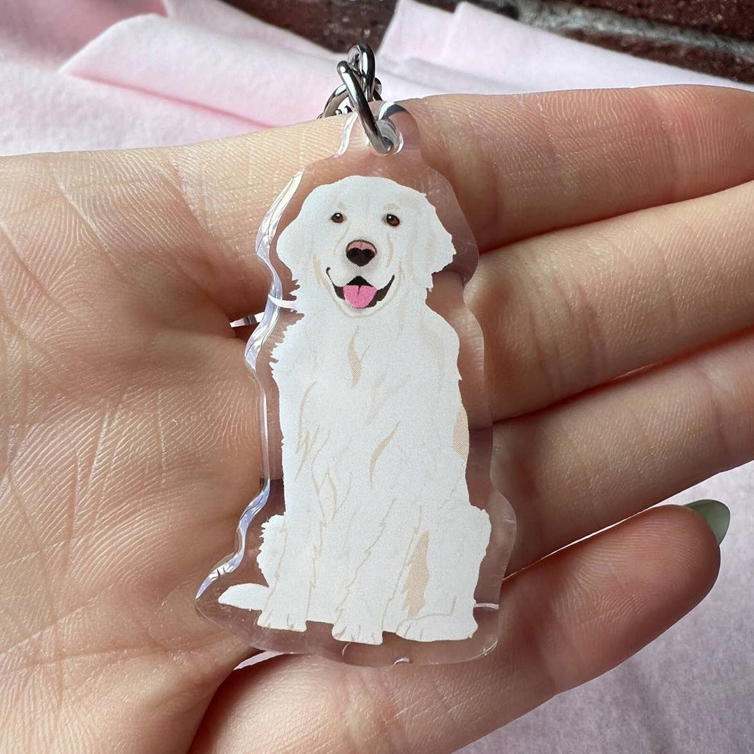 Golden Retriever (English Cream) Keychain