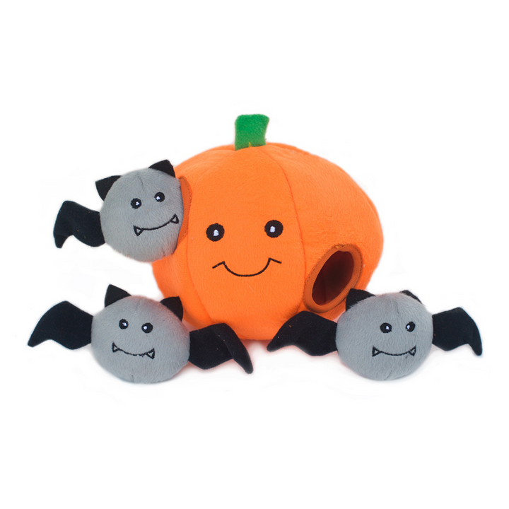 Halloween Burrow – Pumpkin with Bats