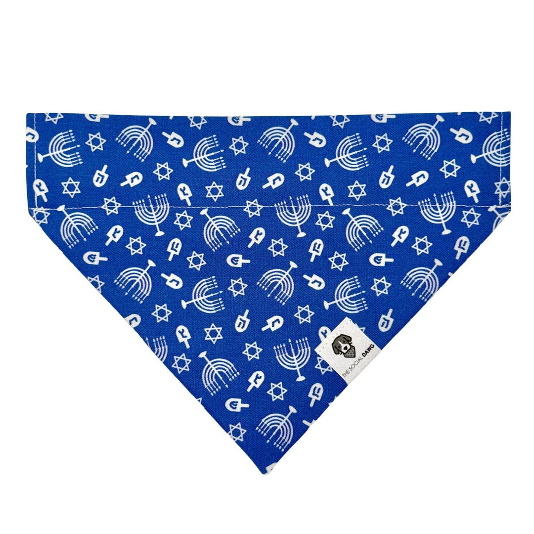 Hanukkah Slip-On Dog Bandana