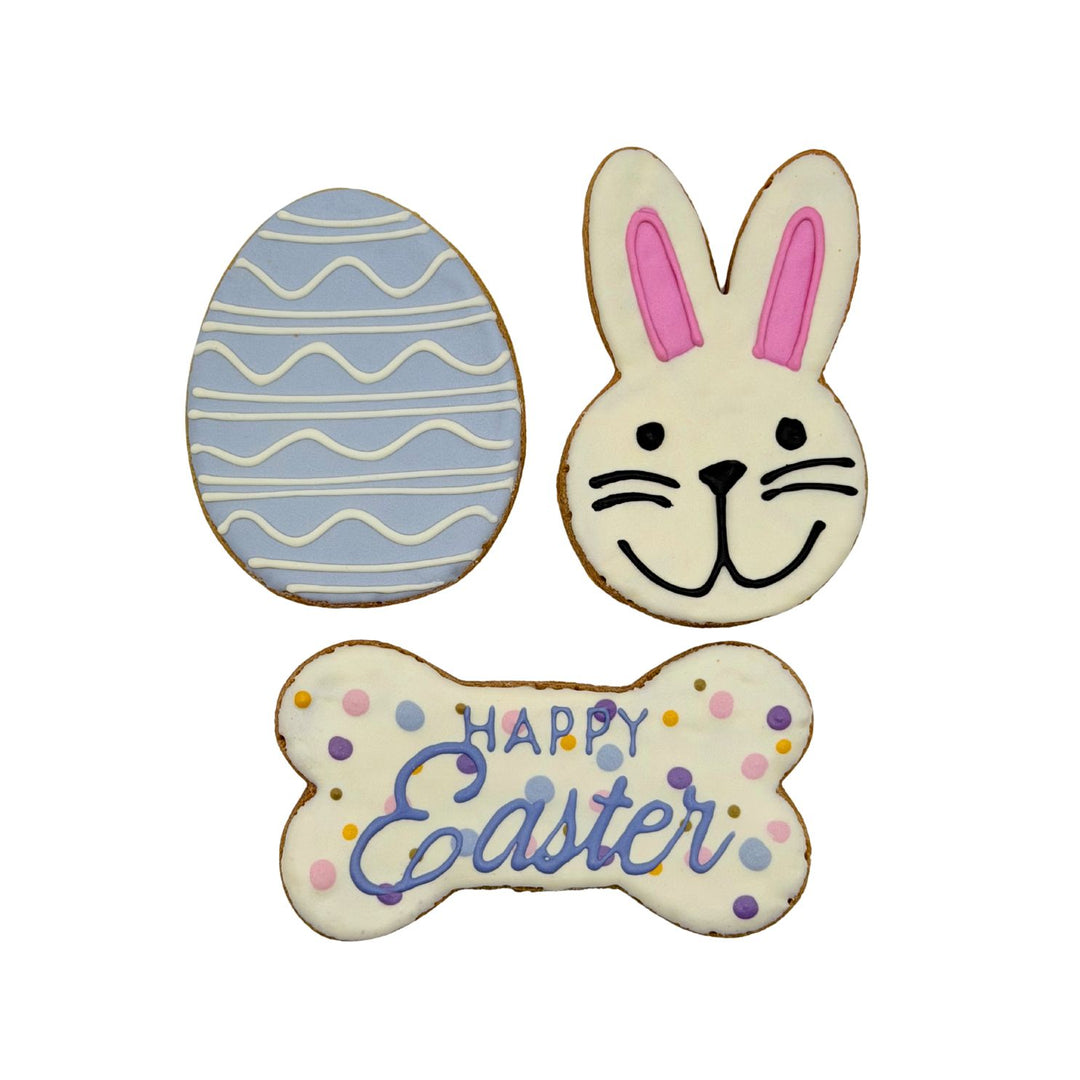 Happy Easter Dog Treats - 3 Pack (Blue)