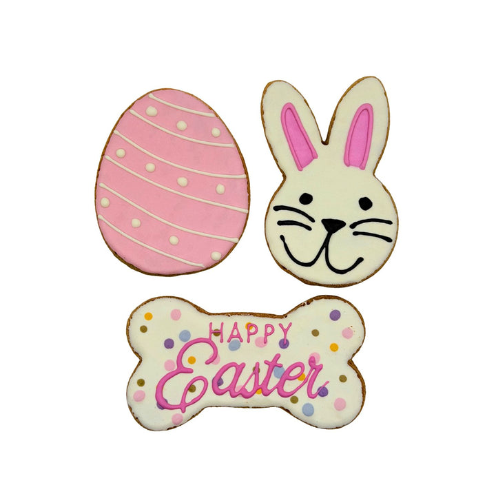 Happy Easter Dog Treats - 3 Pack (Pink)