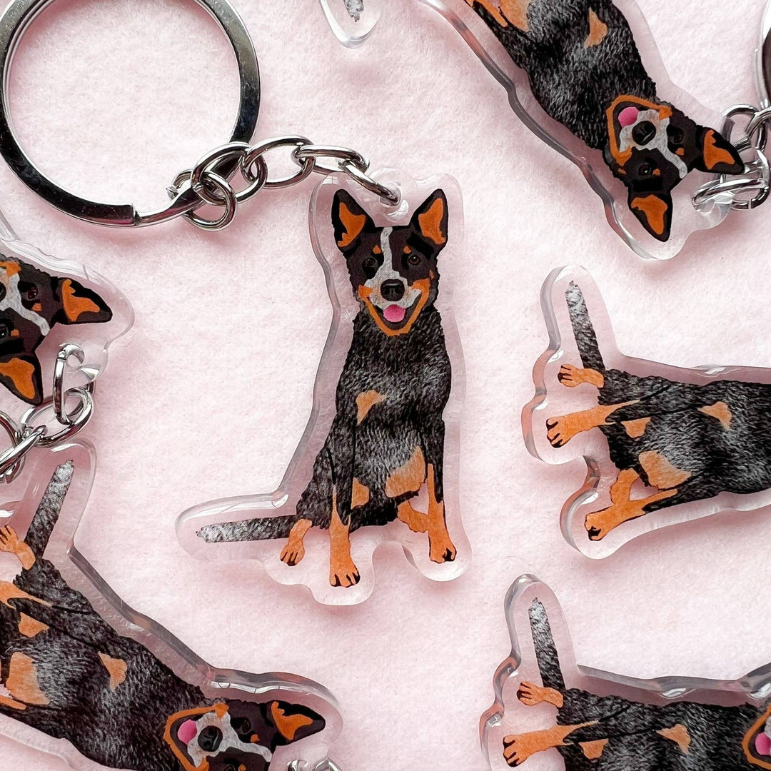 Heeler (Blue) Keychain