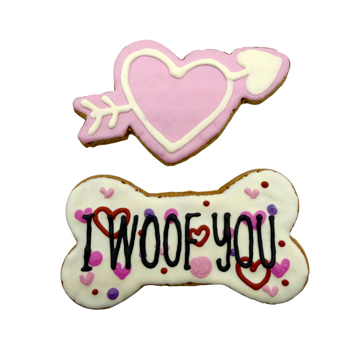 I Woof You Valentine Dog Treats - 2 Pack