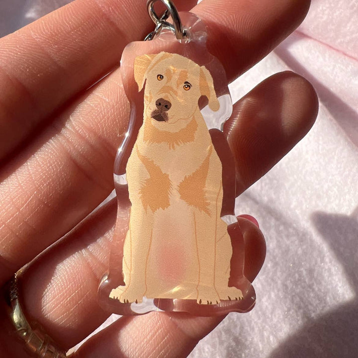 Labrador Retriever (Yellow) Keychain