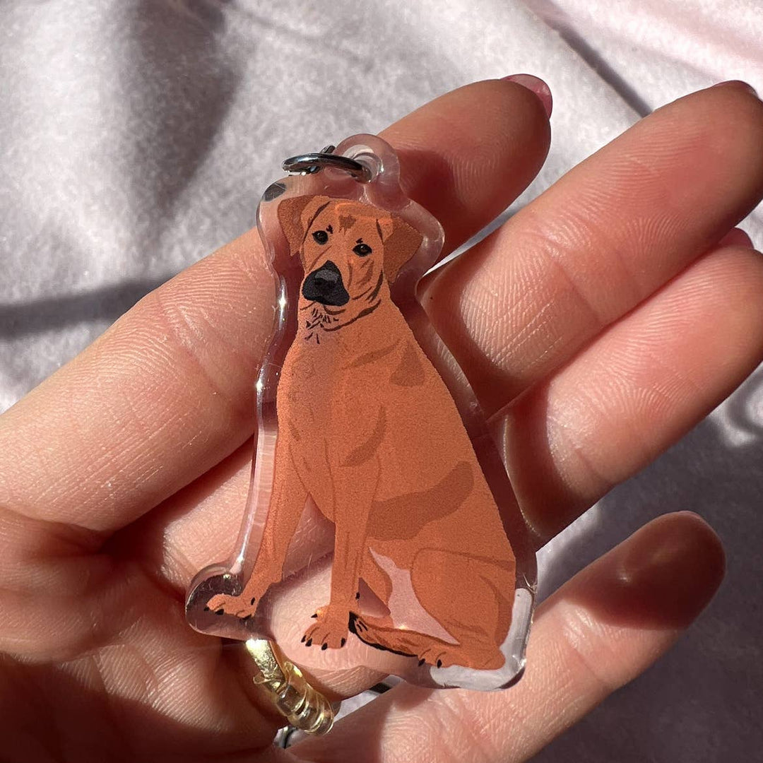 Mountain Cur, Rhodesian Ridgeback Keychain