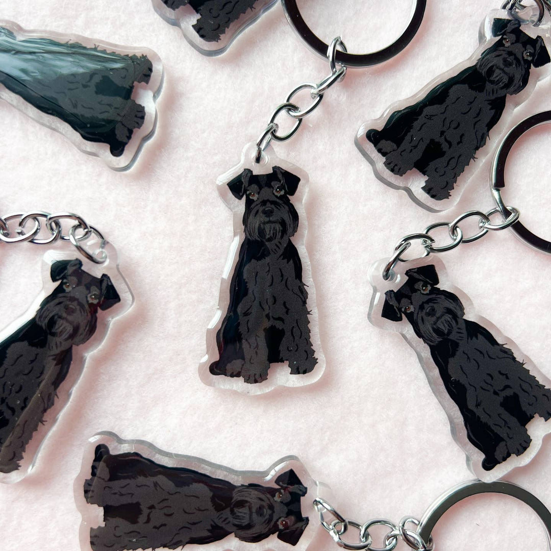 Schnauzer (Black), Giant Schnauzer Keychain