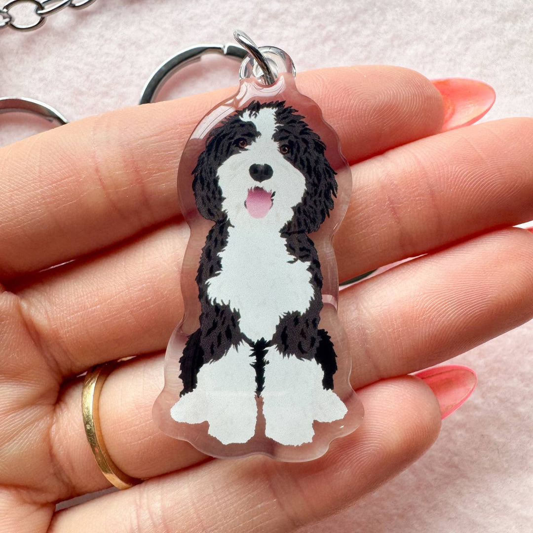 Sheepadoodle Keychain