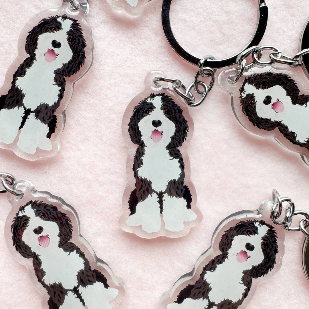 Sheepadoodle Keychain