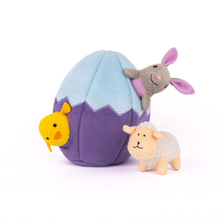 Zippy Burrow Easter Egg and Friends Dog Toy