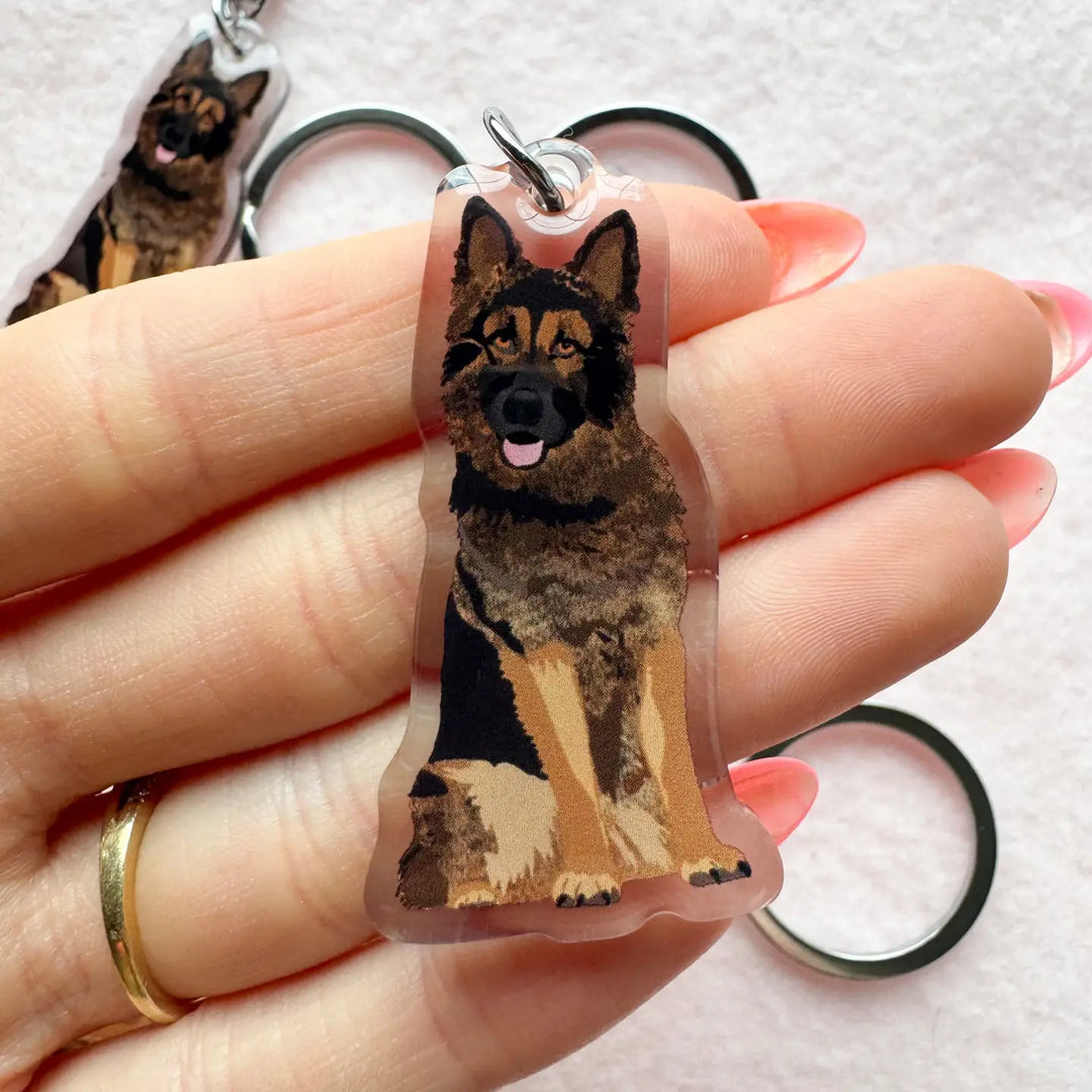 German Shepherd (Sable) Keychain