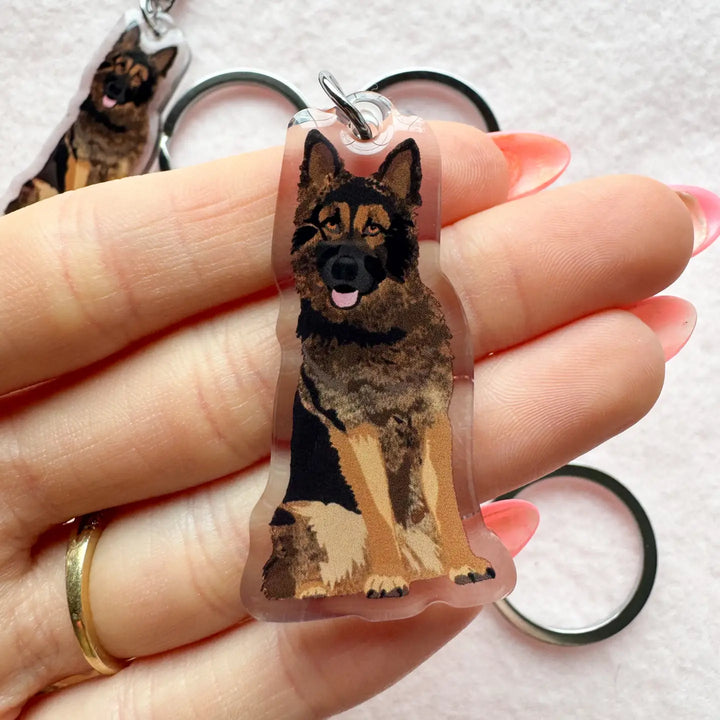 German Shepherd (Sable) Keychain