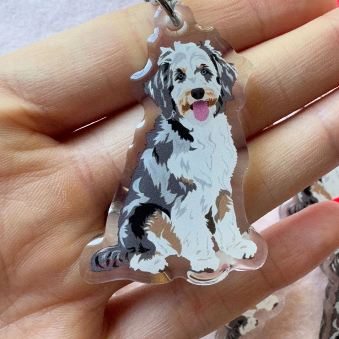 Aussiedoodle Keychain