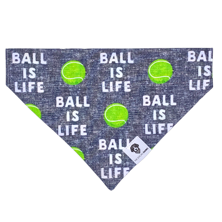 Ball Is Life Slip-On Dog Bandana