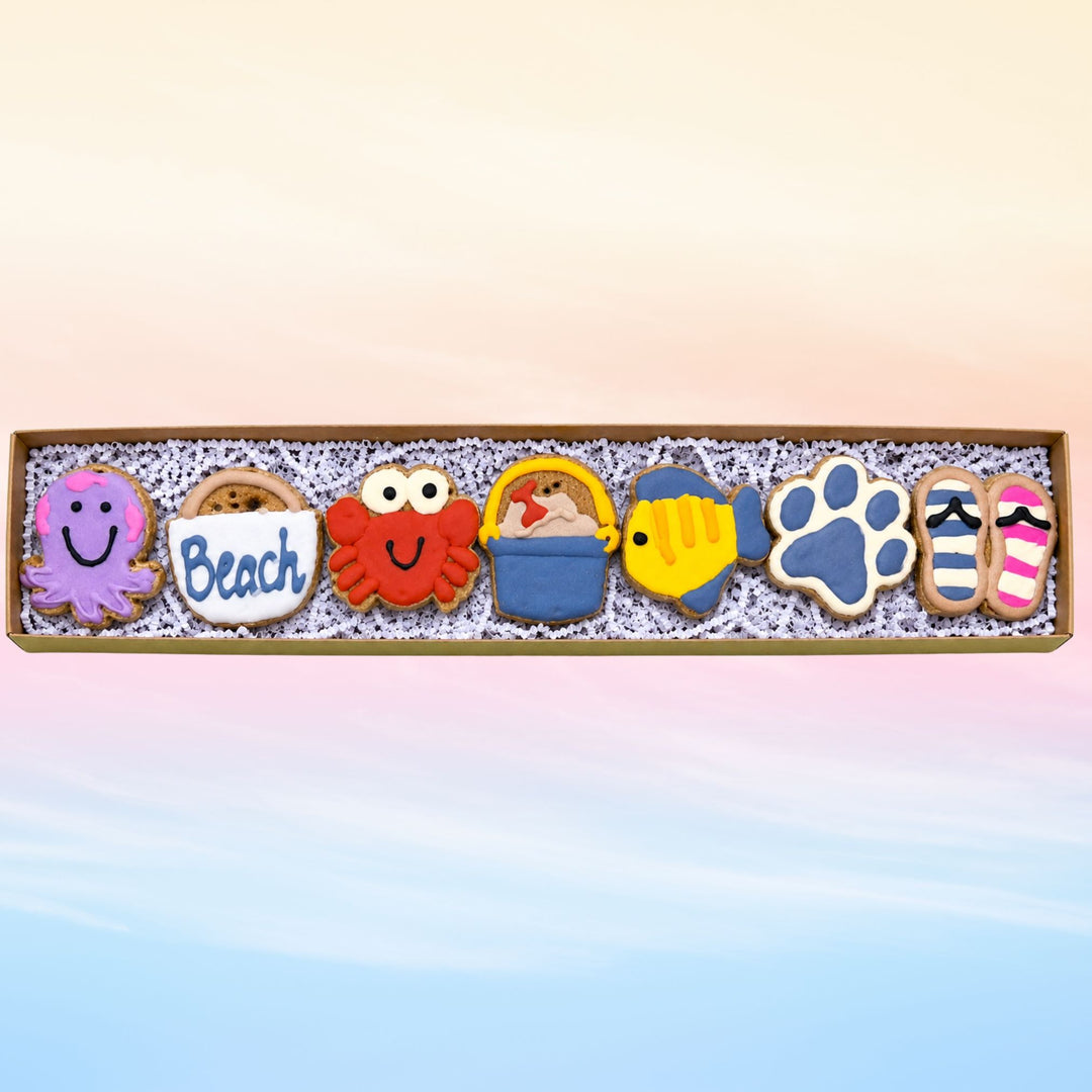Beach Summer Dog Treat Box - 7 count