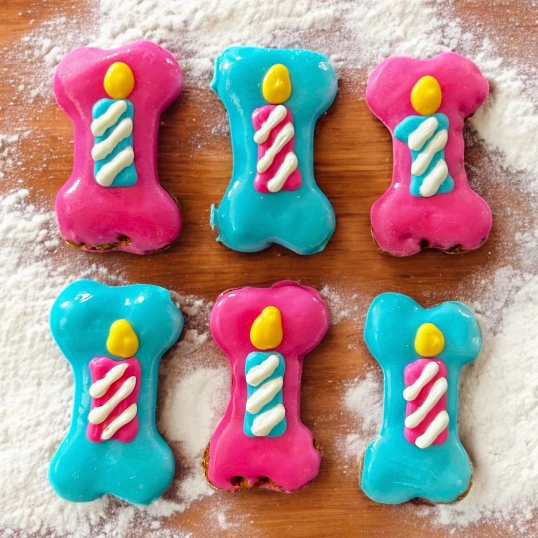 Birthday Bone Candle Treat Box - 7 count