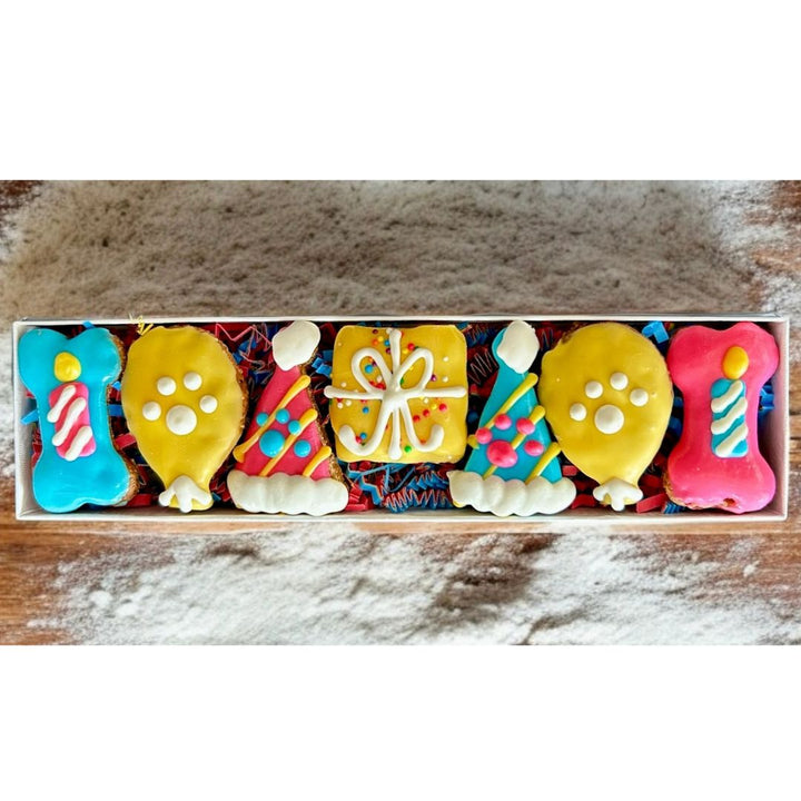 Celebration Dog Treat Box - 7 count
