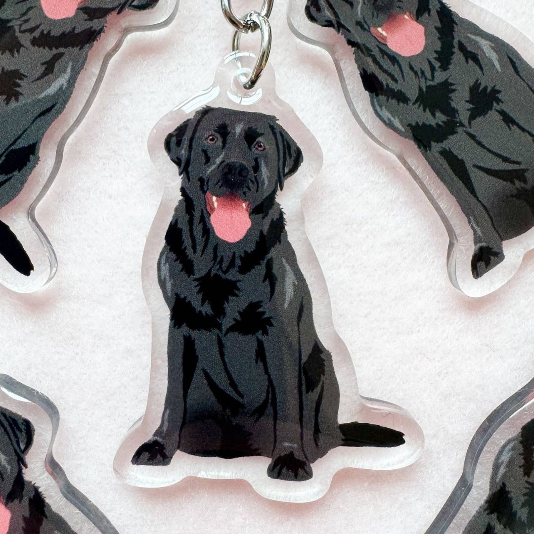 Labrador Retriever (Black) Keychain