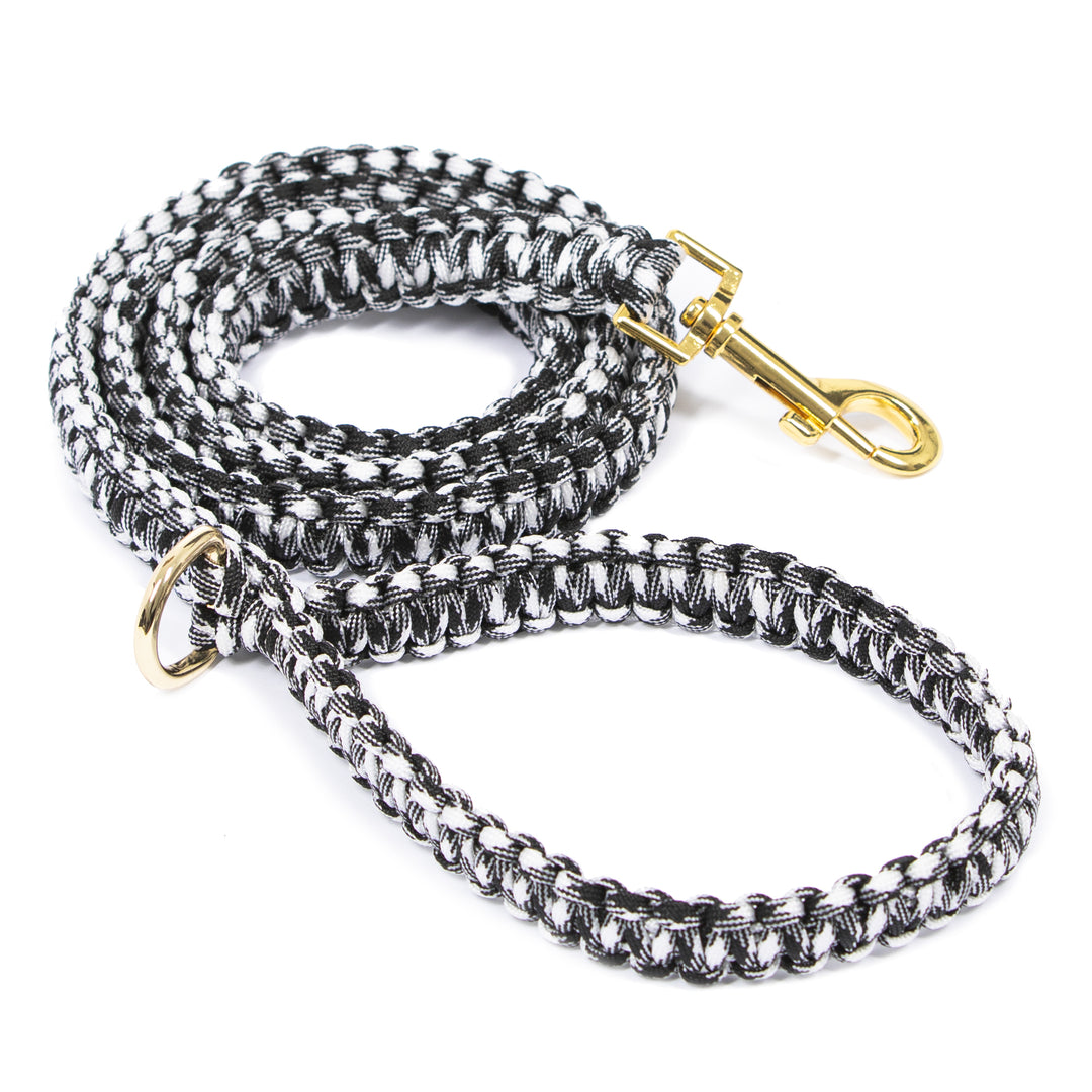 Black Nylon Rope Dog Leash