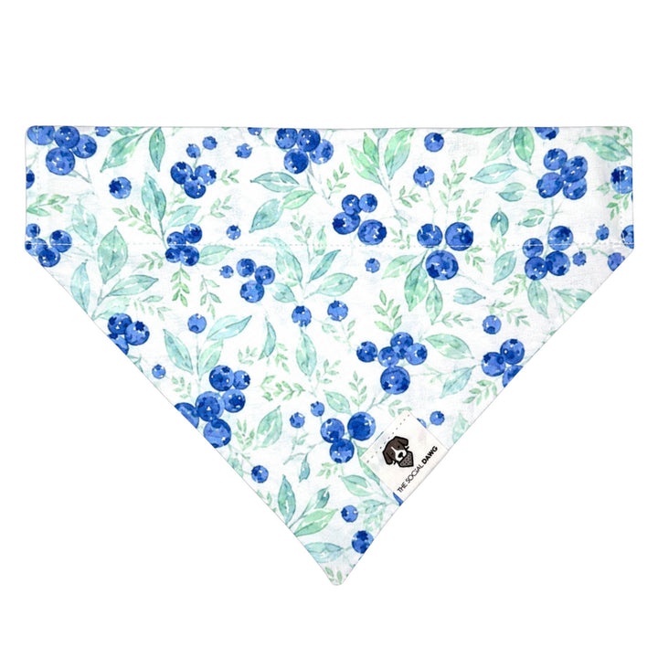 Blueberry Slip-On Dog Bandana