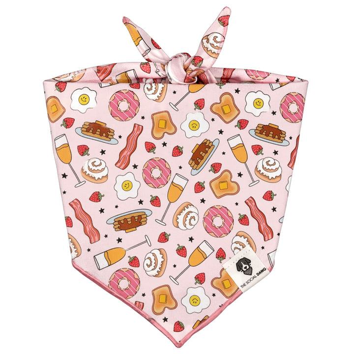 Brunch Tie-On Dog Bandana