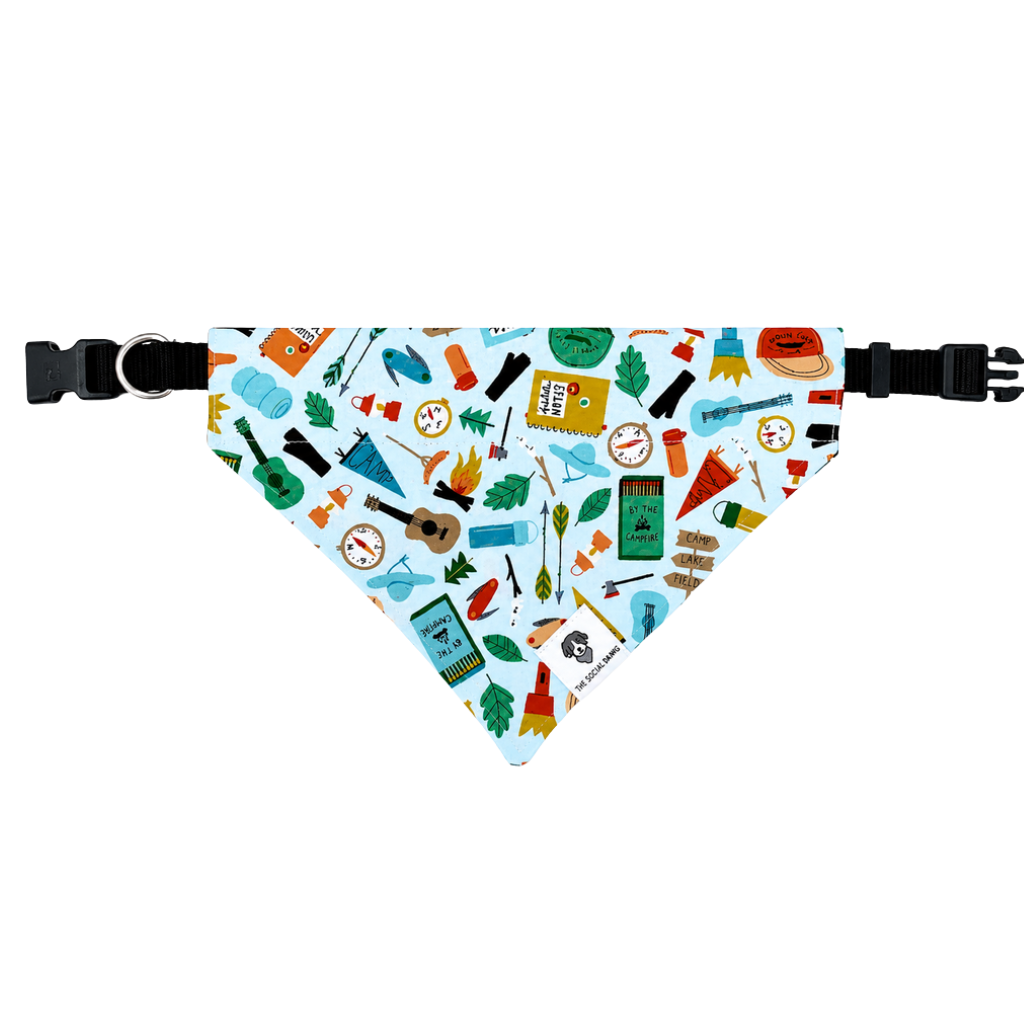 Camping Crew Slip-On Dog Bandana
