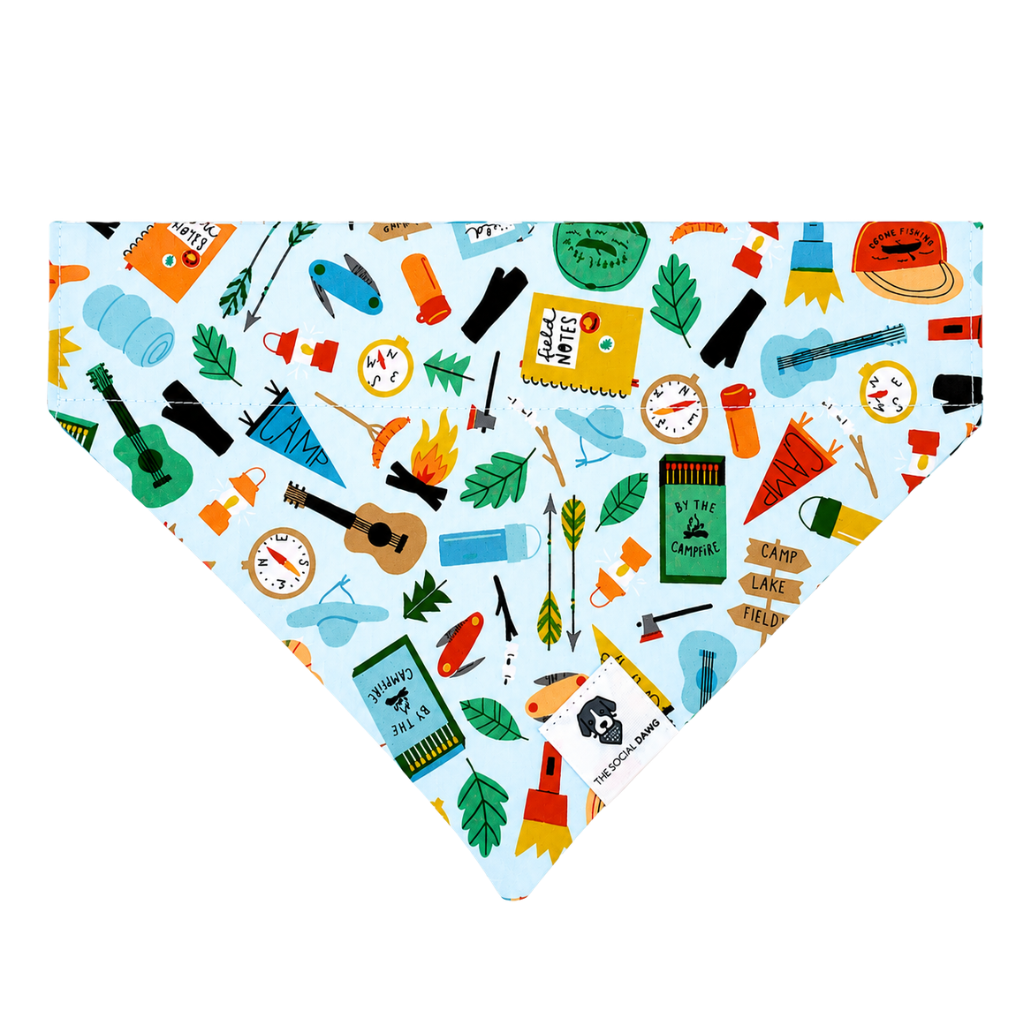 Camping Crew Slip-On Dog Bandana