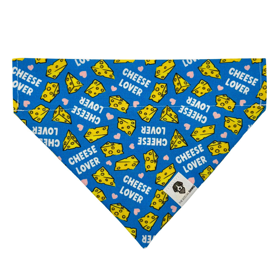 Cheese Lover Slip-On Dog Bandana