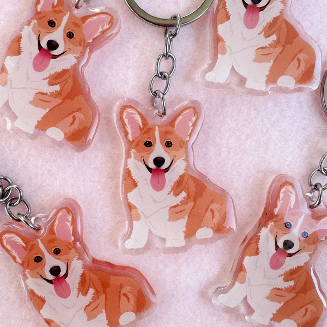 Corgi (Red) Keychain