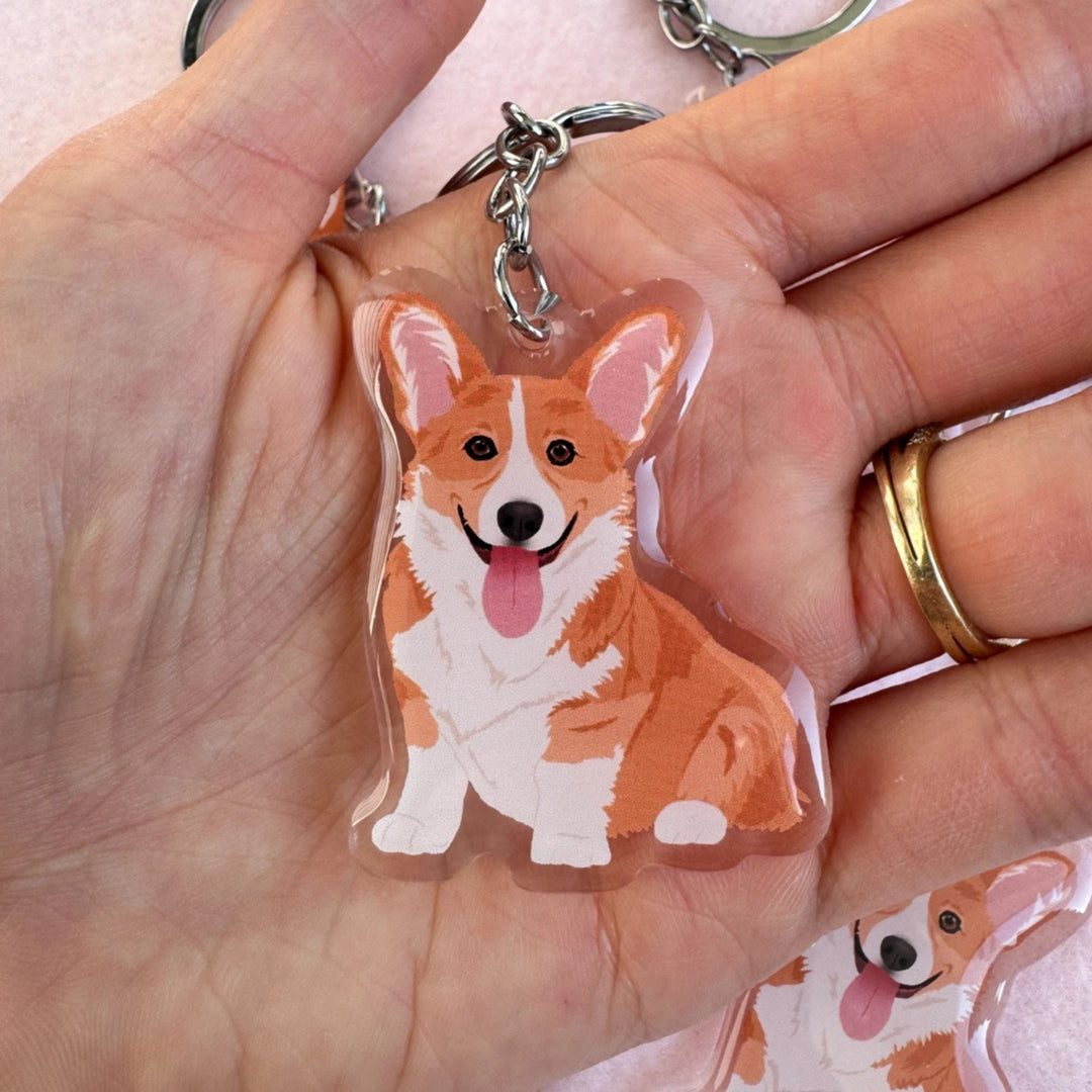 Corgi (Red) Keychain