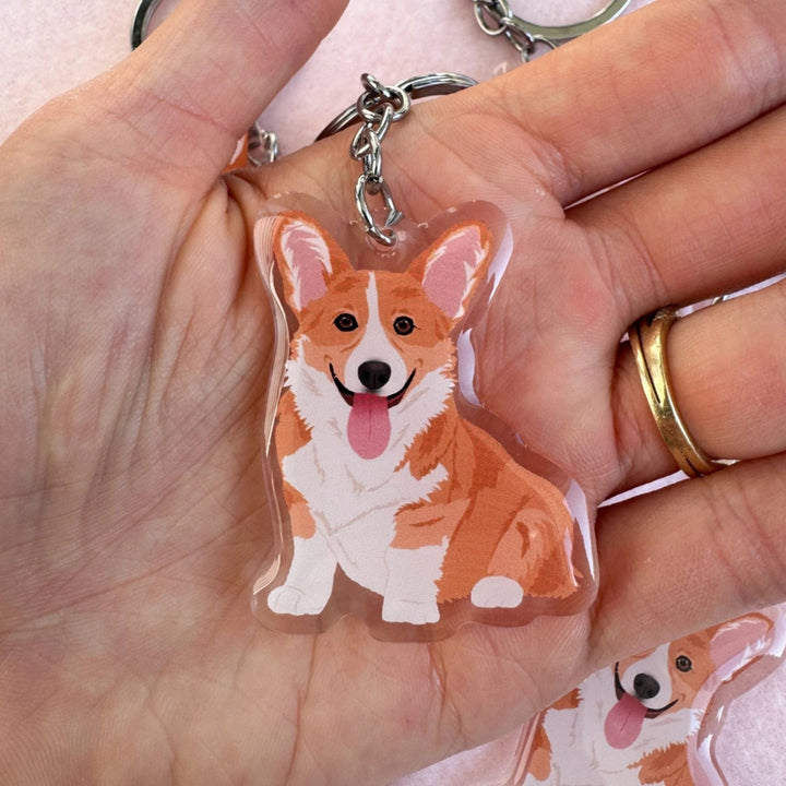Corgi (Red) Keychain